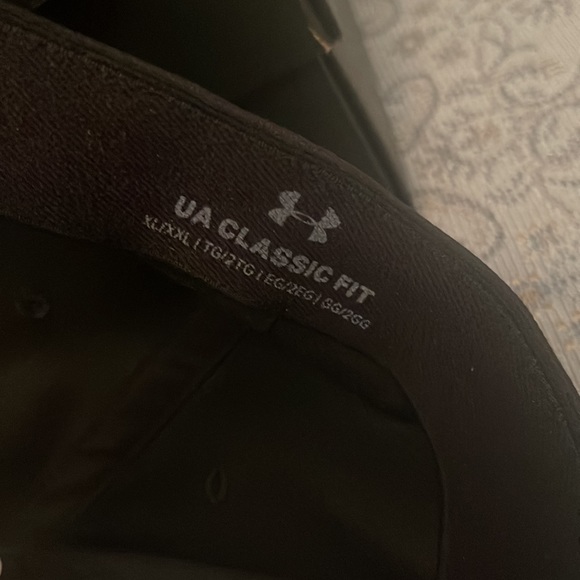 Under Armour Mens Classic Fit XL/XXL Black Cap. NWOT - Picture 7 of 8
